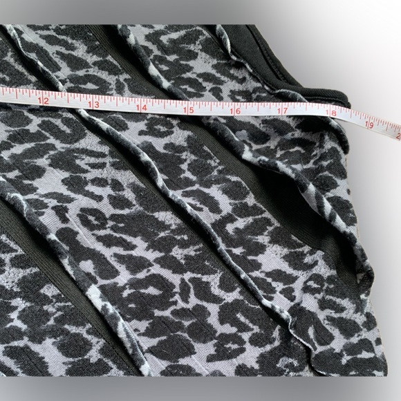 Ruffled stretch animal print Tank Blouse Top Shirt Mini Dress | Style & Co - Picture 3 of 9